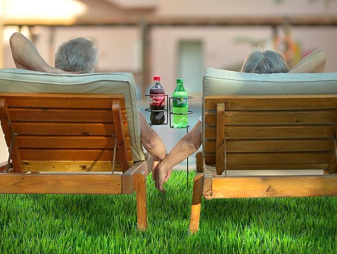 Sorbus® Outdoor Beverage Heavy Duty Drink Holder Stakes, Set of 4- Holds a Variety of Beverages Sizes - Great for Beach, Picnics, Tailgating, and More