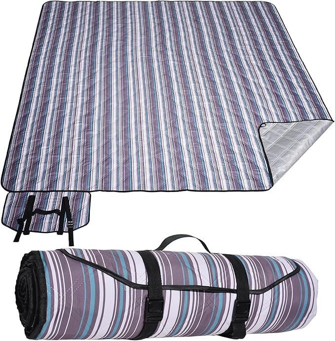 Large Picnic Mat, Outdoor Camping Mat, Tent Mate. Easy to Carry and Store, Water-Resistant, Dust-Proof Sand-Proof, Machine Washable. Thickened. For Picnics, Lawns, Concerts, Outdoor Adventures.