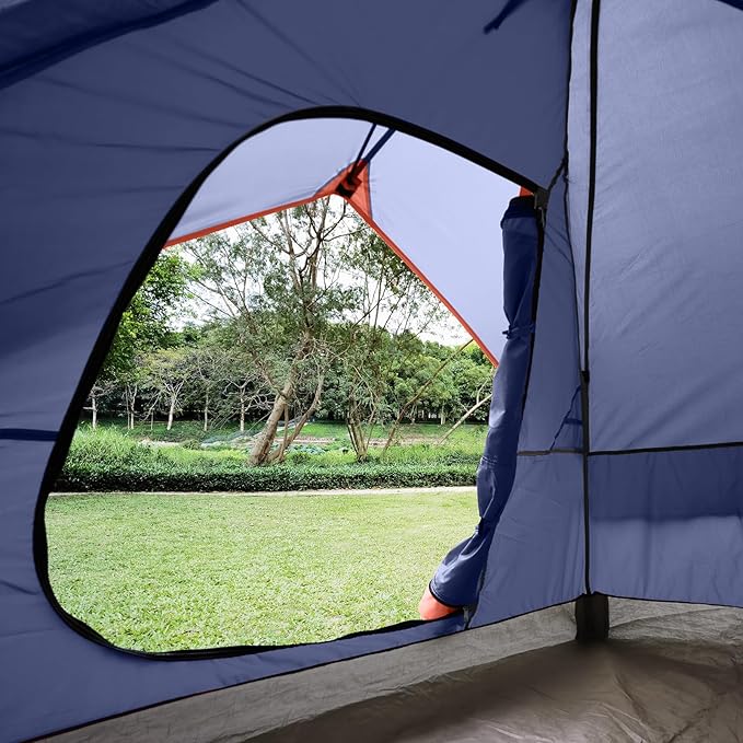 unp Camping Tent 2/3/4/6 Person Dome Tent, Easy to Set Up for Camping, Lightweight Camping Tent, Portable Camping Tent for Outdoor and Backpacking Beaches
