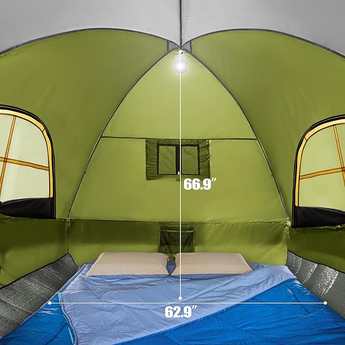 Pickup Truck Tent, Waterproof PU2000mm Double Layer for FT Truck Bed, Portable Bed Tent for Camping