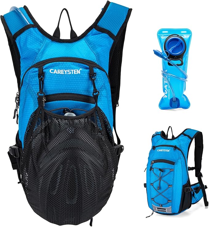 Hydration Backpack Cycling Backpack Women Running Backpack Water Backpack for Hiking Biking Backpack for Men Equipped with 2L Water Bag
