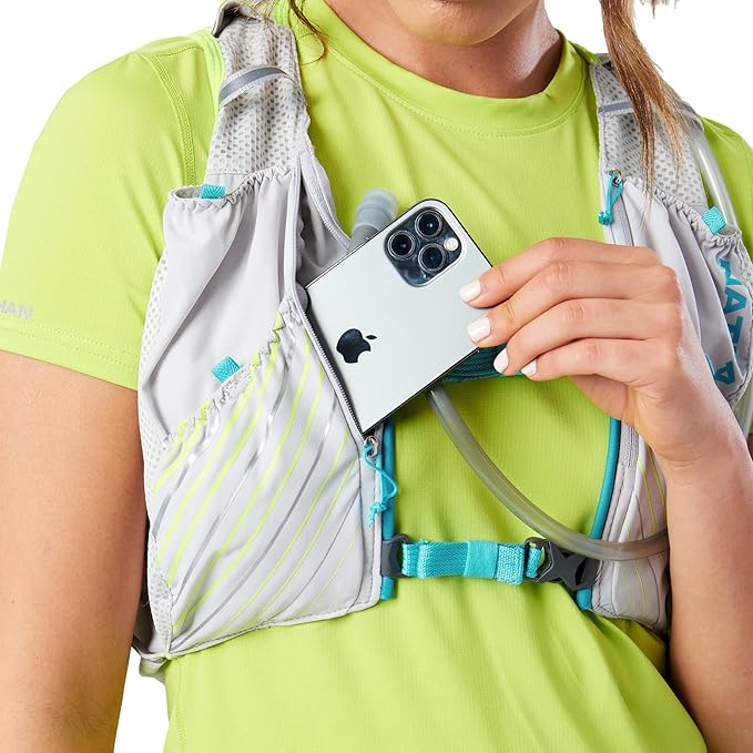 Nathan Pinnacle Race Vest 12L Hydration Pack, 1.6L Water Bladder, Running Vest, Water-Resistant Pockets, Lightweight & Moisture Wicking