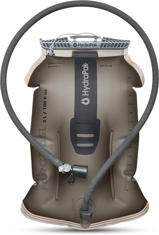 Hydrapak Force Ultra-Durable Water Bladder/Reservoir for Hydration Backpacks, 2L or 3L, Insulated Tube, Safe & Reliable