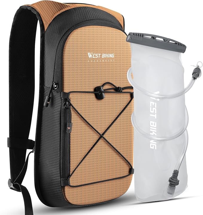 Hydration Backpack with 2L TPU Water Bladder, Lightweight Hiking Water Backpack, Running Hydration Pack for Cycling Climbing Camping Rave, Hydropack for Men Women