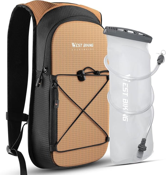 Hydration Backpack with 2L TPU Water Bladder, Lightweight Hiking Water Backpack, Running Hydration Pack for Cycling Climbing Camping Rave, Hydropack for Men Women