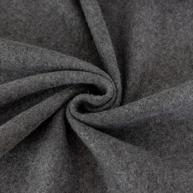 CAI TENG Fleece Blankets Bulk 6 Pack Throw Blanket 50 X 60 inch Lightweight Warm Soft Cozy Pet-Friendly Kids Blanket Solid for Sofa Bed Wedding Yard Dark Grey Melange