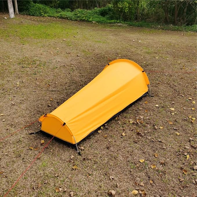 Backpacking Tent, Ultralight Single Person Tent for Camping & Hiking, Waterproof, Windproof, 1 Person, 24.3oz