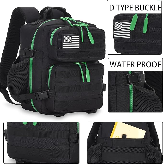 9L Mini Tactical Backpack for Men and Women Tactical Backpack Small for Hiking Small Tactical Bag Fitness Pack
