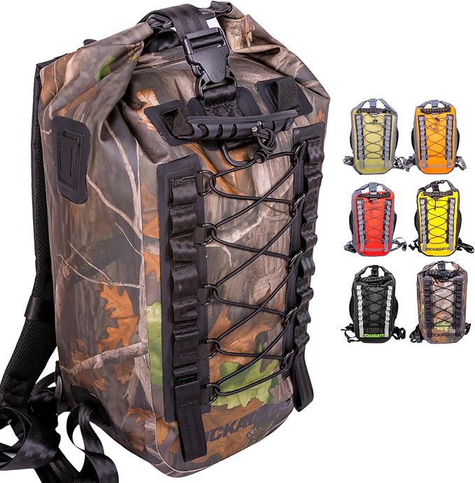 Rockagator Waterproof Backpack - HYDRIC Series Water Proof Floating Dry Bag River Pack (Camo, 25 L)