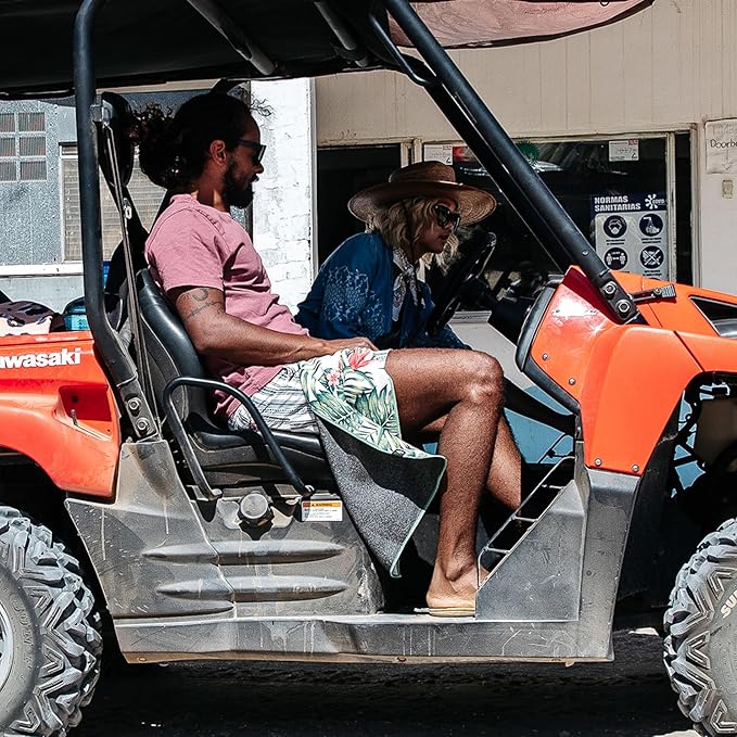 Nomadix Mini Towel - Perfect for Beach, Pool, Travel, Camping, Yoga - Made with Recycled Materials - Super Absorbent - Sand Resistant - Palms Pink - 16x40