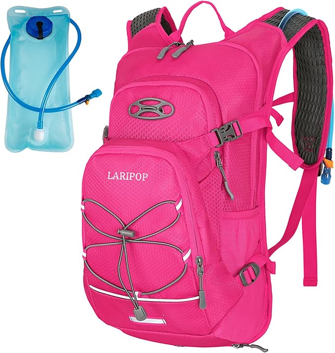LARIPOP 18L Hydration Backpack with 2L Leak-Proof Water Bladder for Hiking Cycling Running Men Women