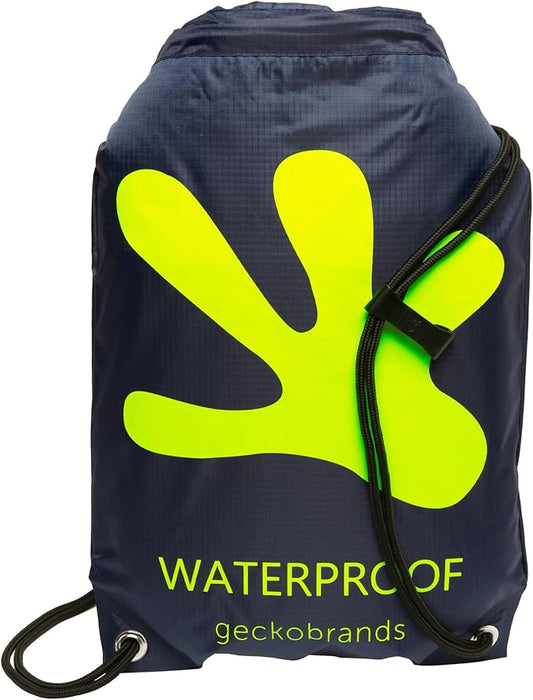 geckobrands Embark 10L Drawstring Backpack – Waterproof, Lightweight Dry Bag for Beach, Hiking, and Light Water Activities