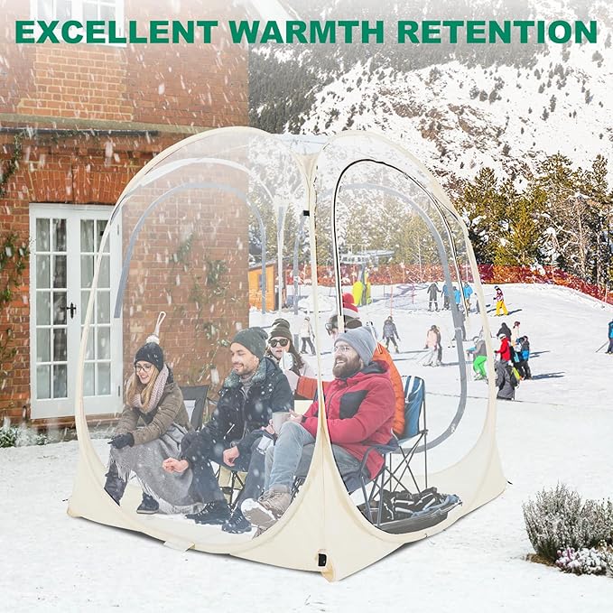 LILYPELLE All Weather Sports Shelter, Instant Pop-Up Tent, Provides Rain Protection for Watching Sports, Camping, Fishing, Cheering