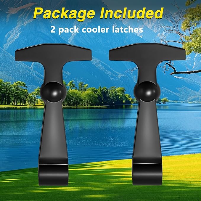 2 Pack Lid Latches Replacements Hard Cooler Handle Grips