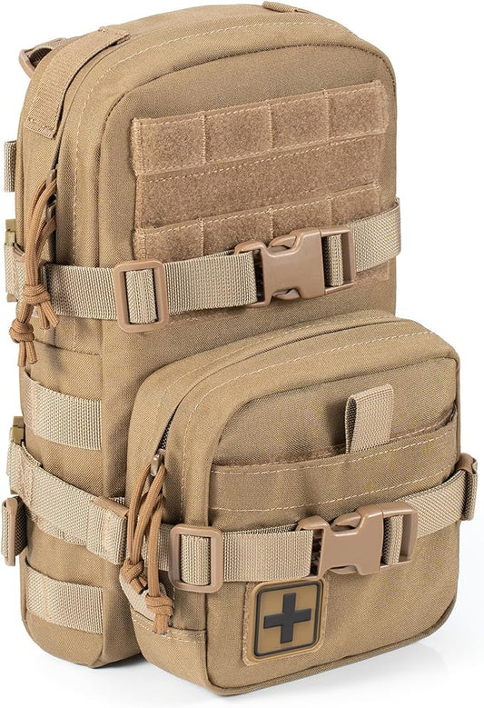 Tactical Small MOLLE Hydration Pack Outdoor Water Bladder Carrier Pack for Vest Backpack