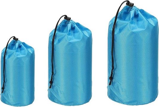PATIKIL Stuff Sacks, Waterproof Outdoor Storage Sack Portable Drawstring Dust Flap Bag for Camping