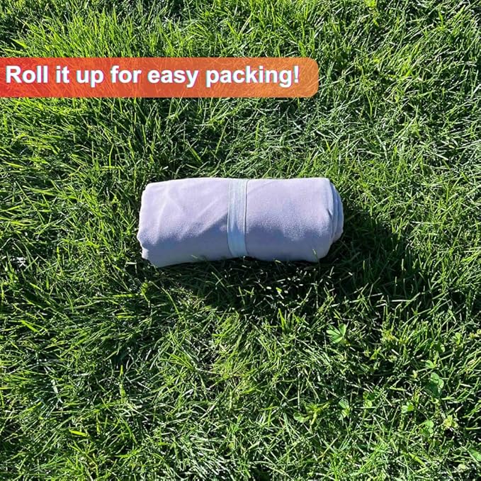 Beach Towel Blanket Changing Robe Surf Poncho for Surfing Swimming Pool Outdoor Camping, Microfiber Quick Dry Towel (Light Gray, Adult)