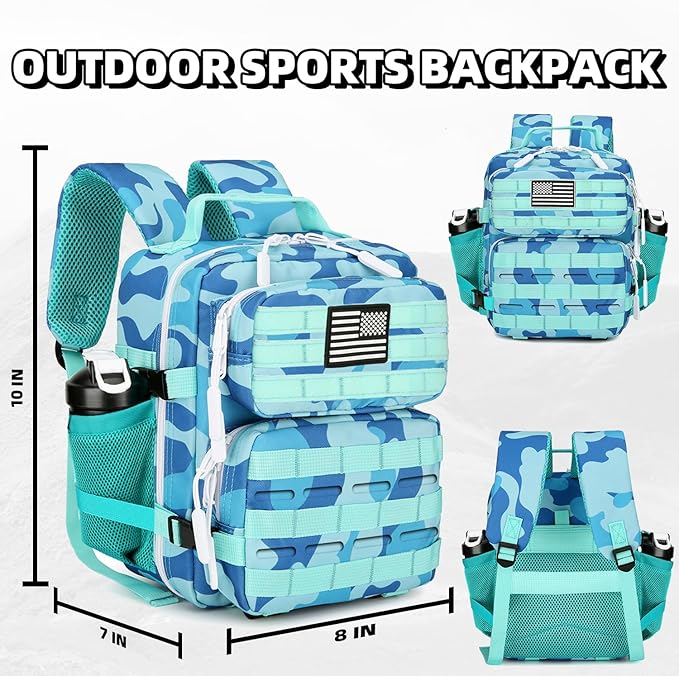 9L Mini Tactical Backpack for Men and Women Tactical Backpack Small for Hiking Small Tactical Bag Fitness Pack