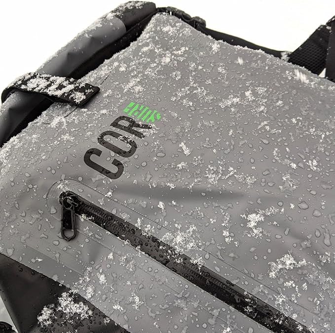 COR Surf Waterproof Dry Bag Backpack - Roll Top Drybag with Padded Laptop Sleeve, Has Welded Seams and Ergonomic Shoulder Pad, Ideal for Boating, Hiking, Kayaking, and More, Available in 25L and 40L