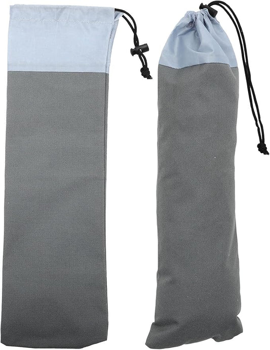 Gatuida 2Pcs Camping Tent Stakes Bag Heavy Duty Stakes Oxford Cloth Pouch Portable Outdoor Camping Spikes Storage Peg Bag Fishing Rod Pouch