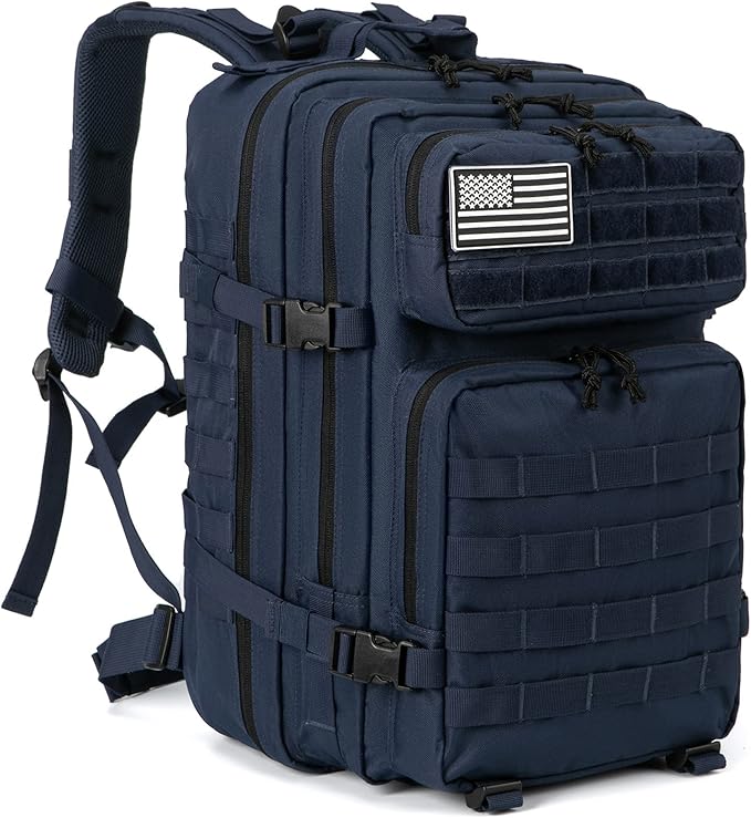 QT&QY 45L Military Tactical Backpacks Molle Army Assault Pack 3 Day Bug Out Bag Hiking Treeking Rucksack…
