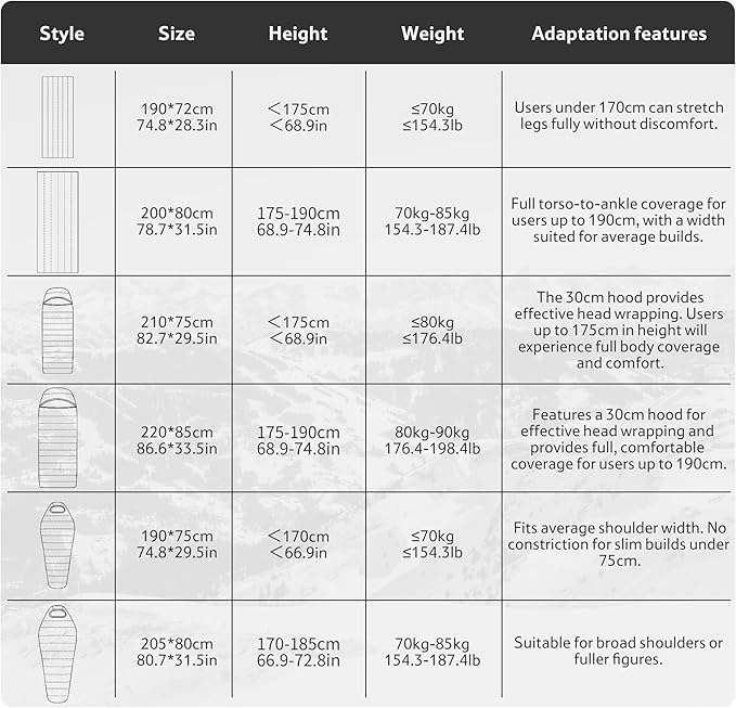 Naturehike Ultralight Down Sleeping Bag, 650FP Backpacking Sleeping Bag for Adults, 40.4℉ Waterproof Sleeping Bags for Camping, Hiking, Traveling with Compression Sack
