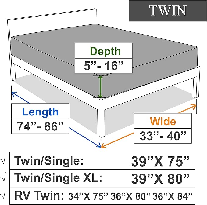Soft Stretch Twin Fitted Sheet Only - Jersey Knit & 4-Way Stretchy Snug Fit, Stay in Place and No More Slipping, Wrinkle Free Mattress Sheets, Cozy T-Shirt Comfortable - Brown, Twin