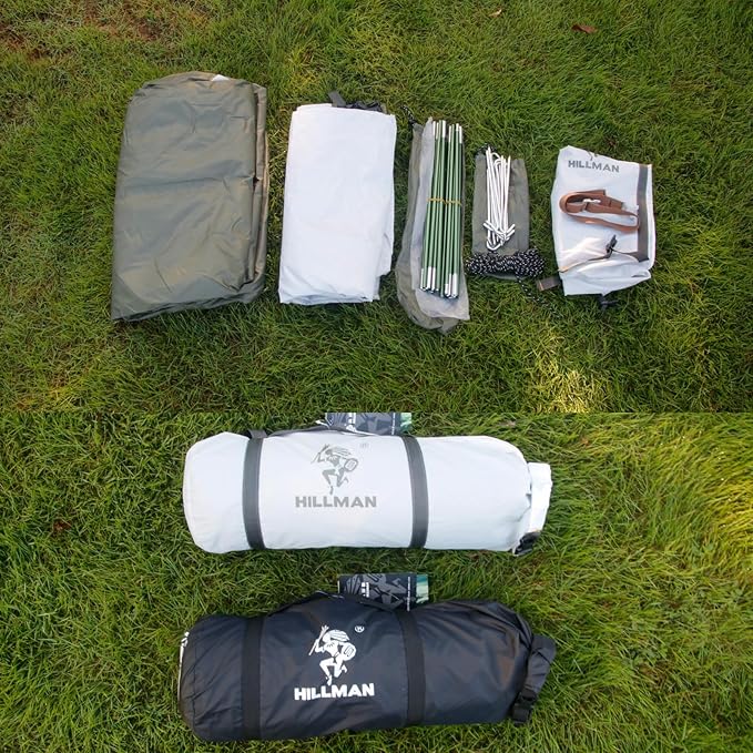 HILLMAN 1/2/3/4 Person Tents for Camping Instant Lightweight Backpacking Tents Easy Set Up Waterproof Family Camping Tent with Rainfly & Carry Bag Portable Dome Tent for Camping Hiking & Traveling