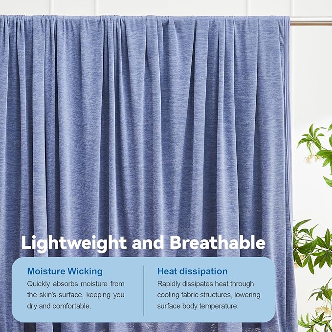 Ailemei Direct Cooling Throw Blanket for Couch, Double-Sided Summer Cooling Blankets for Hot Sleepers, Lightweight Ice Cool Blanket to Relieve Hot Flashes, Breathable Bed Cold Blankets for Sleeping