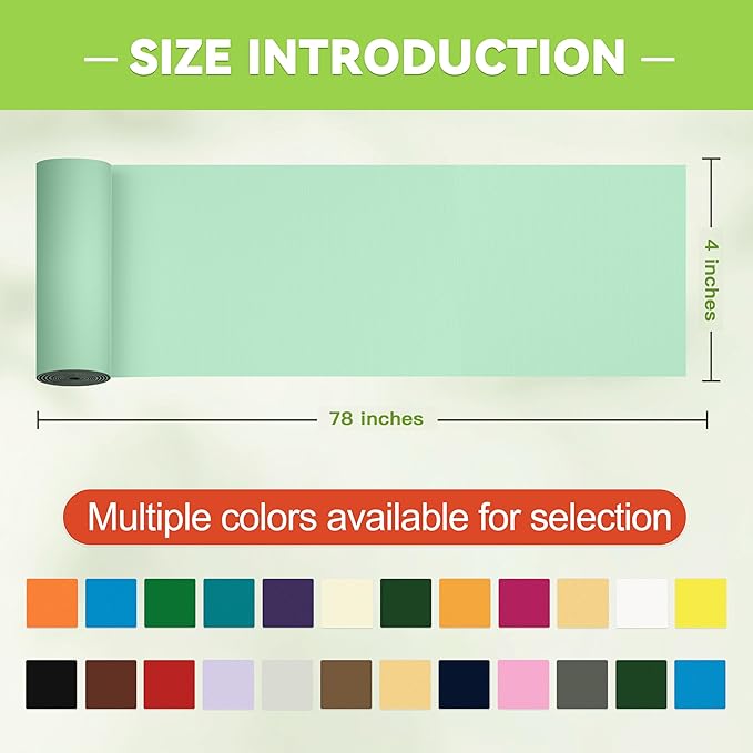 Awning Repair Tape,Tent Patch kit,Waterproof Repair Tape kit of RV Awning,Boat Covers,Canvas,Vinyl Fabric,Tarp,Sail-4x78in（Mint Green）