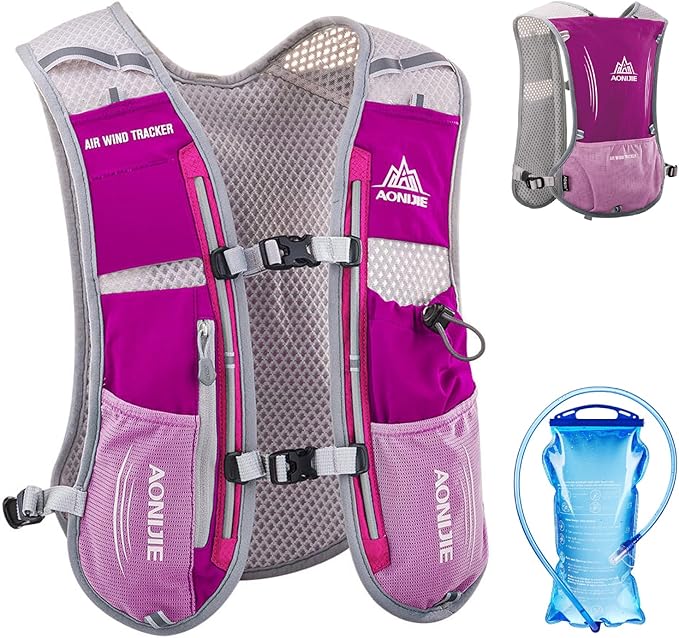 TRIWONDER Hydration Running Vest Backpack, Lightweight Water Pack for Men Women Hydration Backpack for Trail Race, Hiking, Cycling, Climbing, Camping, Jogging, Marathon