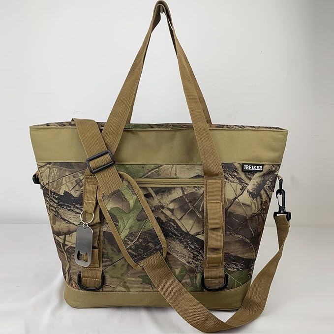 Insulated Cooler Bag, Large Insulated Bag, Reusable Shopping Bags, Leakproof Soft Cooler with BagsBottle Opener, Suitable for Supermarket Shopping, Travel,Beach,Family Picnic,Camping
