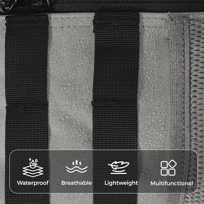 9L Mini Tactical Backpack for Men Women,Small Military Tactical Backpack for Sport,Gym,Hiking,Travel,Camping (Gray)