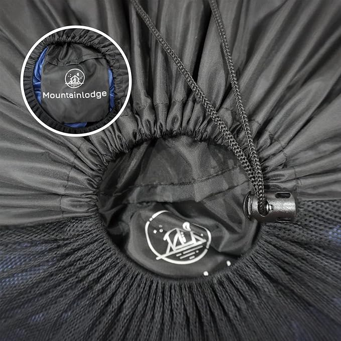 MOUNTAINLODGE Storage Sack for Sleeping Bag 110L Polyester and Mesh Extra Large Capacity for Sleeping Bag Hiking,Travelling and Camping