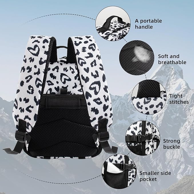 12L Mini Tactical Military Backpack for Women Army Assault Pack Bag Small Rucksack with Bottle Holder Work Gym Bag - 12L Heart Print Backpack Mini Small Pack