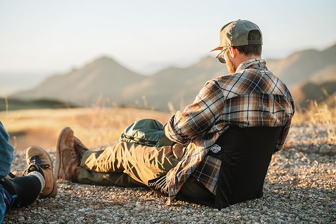 Crazy Creek Original Chair Perfect for Stadium Seats, Camping, Hiking & More, Comfort on All Terrains, Adjustable Straps, Lightweight Design, Water-Resistant Camo