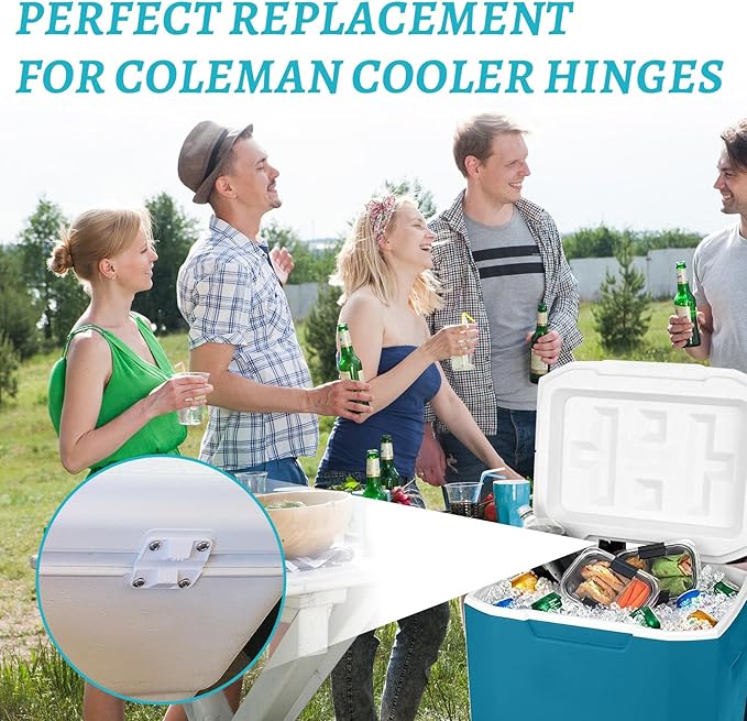 Cooler Plastic Hinges and ice Screws for Coleman Cooler Hinges Replacement