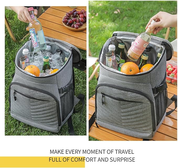 Insulated Leakproof Coolers Backpacks With Regulable Shoulder Straps Thickened Waterproofed Bag for Camping Picnics Beac
