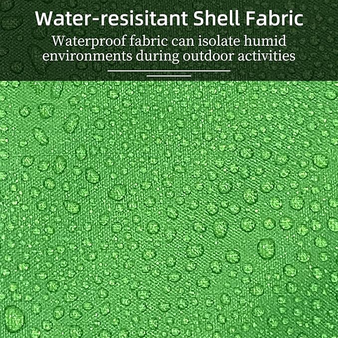 MOUNTAINLODGE Outdoor Durable Green Camping Blanket for Adult&Kids,Portable Packable Waterproof Blanket for Travel,Backpacking and Take a Short Rest.