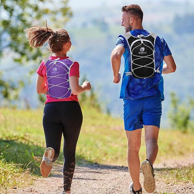 Lightweight Hydration Backpack with 2L Water Bladder for Men Women, Small Water Backpacks Running Vest for Hiking