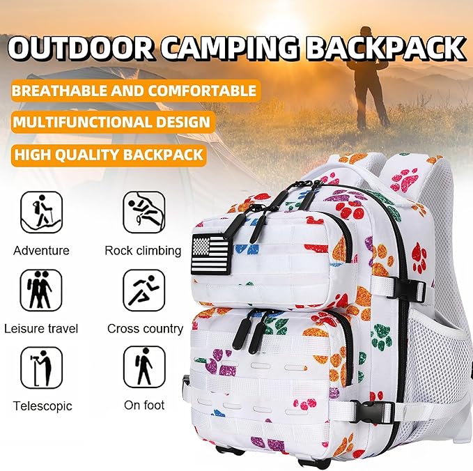 9L Mini Tactical Backpack for Men and Women Tactical Backpack Small for Hiking Small Tactical Bag Fitness Pack