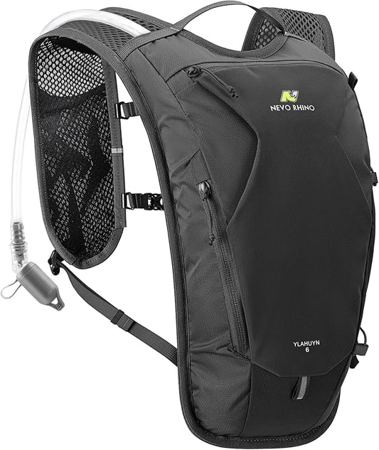 N NEVO RHINO Hydration Backpack,8L Water Backpack with 50 oz /1.5L Water Bladder Bike Hydration Pack for Men Women,Lightweight Hiking Backpack Hydro Water Daypack for Cycling Hiking