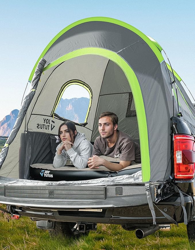 JOYTUTUS 5.5-6ft Truck Tent + JOYTUTUS 5.5-5.8ft Light Version Truck Bed Air Mattress