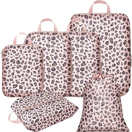 Cambond Compression Packing Cubes for Travel Women - Lightweight Luggage Organizers Bag Packing Cubes for Carry on Suitcases