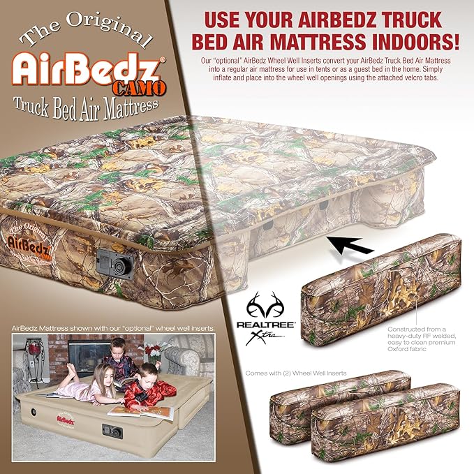 Pittman Outdoors AirBedz PPI CMO_AC5 Original Realtree Camo Inflatable Wheel Well Inserts for PPI 401-404, 1 Pack