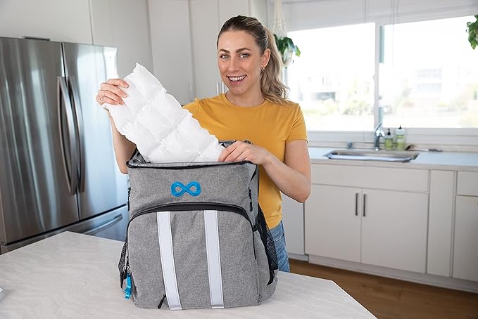 Nice Packs Reusable Dry Ice Packs for Coolers, Lunch Boxes, Frozen Food Shipping - Flexible and Long Lasting (15 Extra Large Sheets)