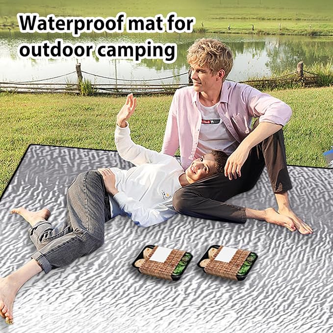 Camping Pads for Sleeping - Outdoor Sleeping Mat with Waterproof and Aluminum Foil Layer | Foldable Travel Pad for Camping, Hiking or Backpacking, Lightweight Design, Easy to Carry and Store