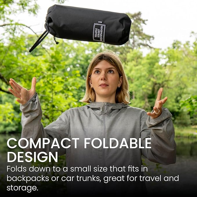 TSE LC100 Compact Camping Chair, 2lbs Super Lightweight Outdoor Folding Chair. Portable for Hiking, Beach, Festivals, Urban Use, or Garden Relaxation