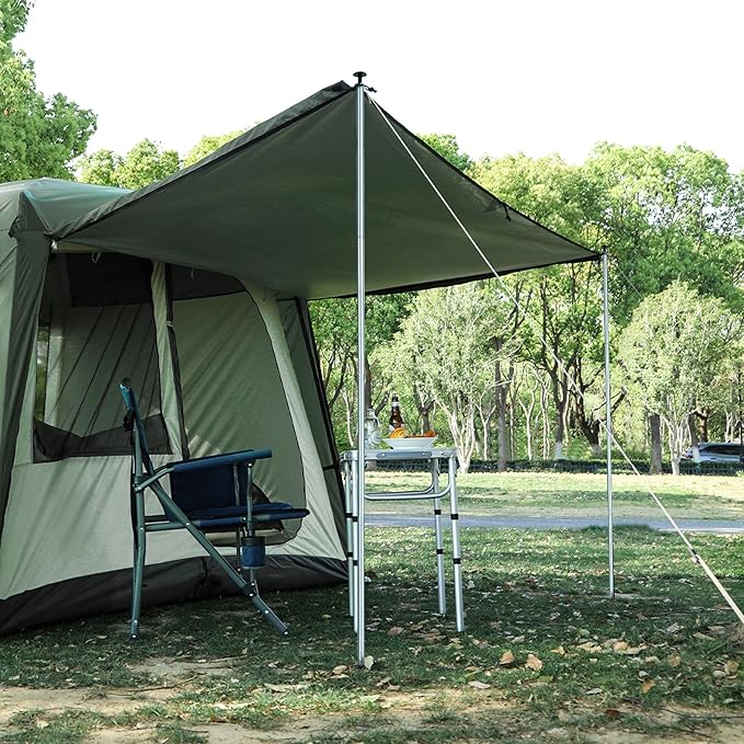 REDCAMP Large Hammock Hot Tent with Stove Jack, Waterproof & Windproof Winter Wall Tent with Snow Skirt, Ultralight 4 Season Tents for Camping, Hiking, Bushcraft, Backpacking, Hunting