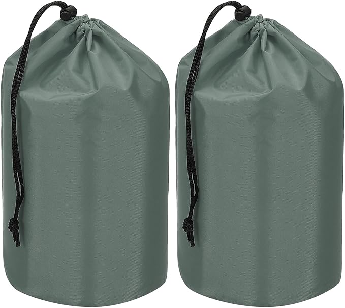 PATIKIL Stuff Sack, Waterproof Outdoor Storage Sack Portable Drawstring Dust Flap Bag Lightweight Sleeping Bag for Camping Hiking Travel